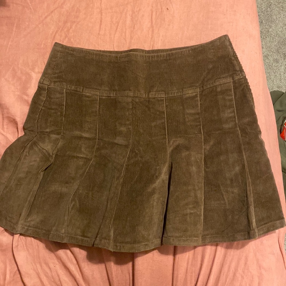 brown corduroy skirt